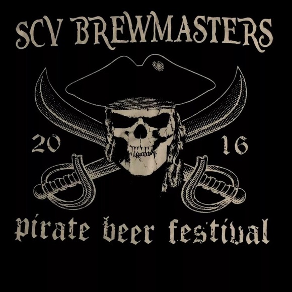 SCV Brewmasters PIRATE Beer Festival 2016 Tshirt sz L Pirates and Beer! NEW - Picture 4 of 4